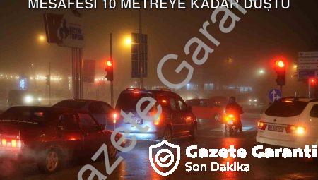 Denizli’de Yoğun Sis Kabusu: Görüş Mesafesi 10 Metreye Kadar Düştü