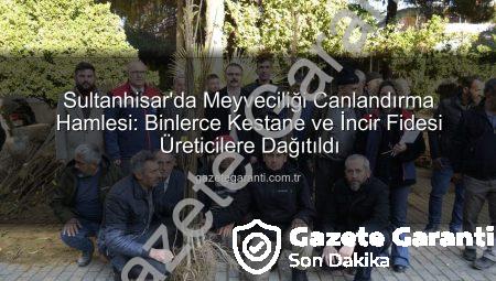 Sultanhisar’da Meyveciliği Canlandırma Hamlesi: Binlerce Kestane ve İncir Fidesi Üreticilere Dağıtıldı