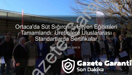 Ortaca’da Süt Sığırcılığı Hijyen Eğitimleri Tamamlandı: Üreticilere Uluslararası Standartlarda Sertifikalar