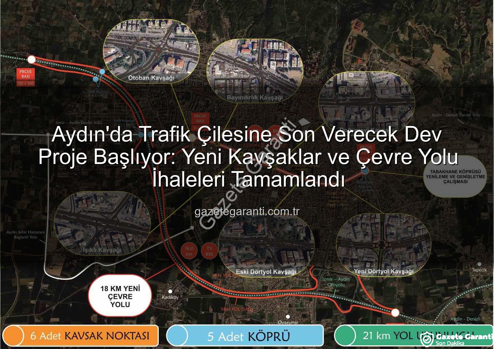 Aydın trafik - Aydın'da Trafik Çilesine Son Verecek Dev Proje Başlıyor: Yeni Kavşaklar ve Çevre Yolu İhaleleri Tamamlandı